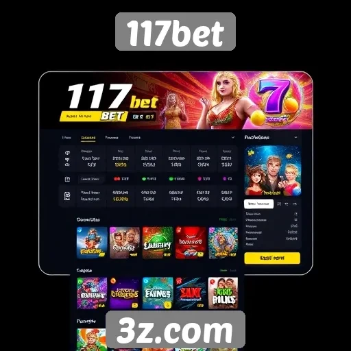 Interface e design do 117bet em revisão